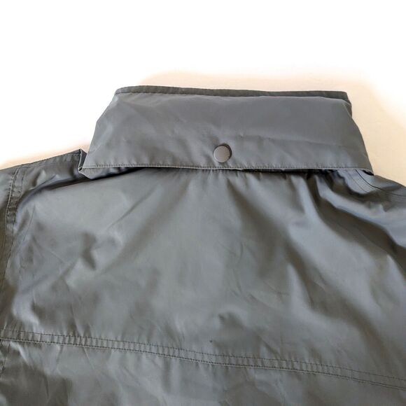 Champion Womens Medium Gray Hooded Nylon Jacket Wind Water Resistant Lined - Picture 5 of 12